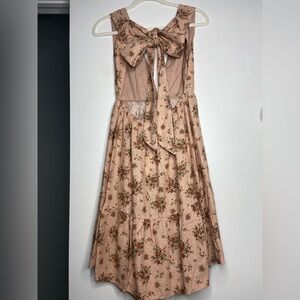 HOUSE OF HARLOW 1960 NWT Mauve Pink Floral Halter Mini Dress Small